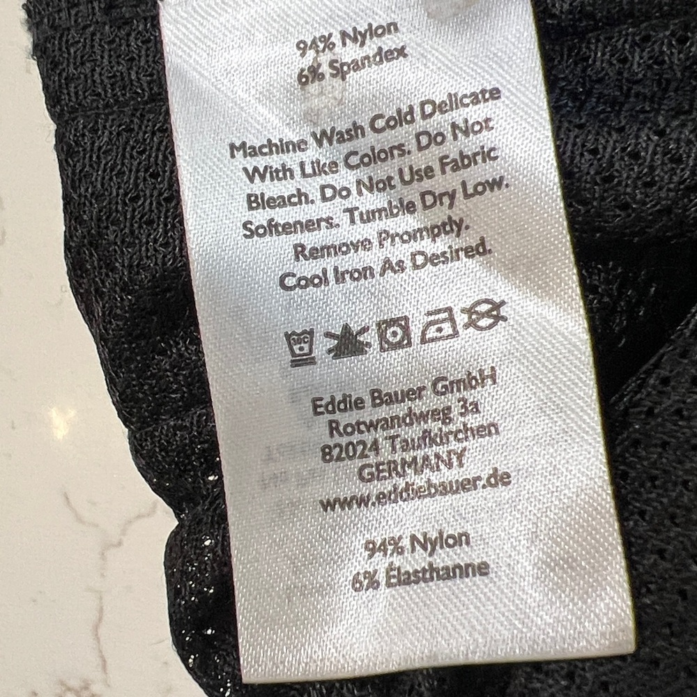 Eddie Bauer First Ascent Black Lightweight Pull-On Hiking Jogger Pants Size 8 - Picture 8 of 12